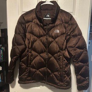 Brown North Face Puffer Jacket